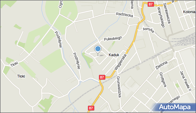 Nowy Sącz, Iszkowskiego Jerzego, mjr., mapa Nowego Sącza