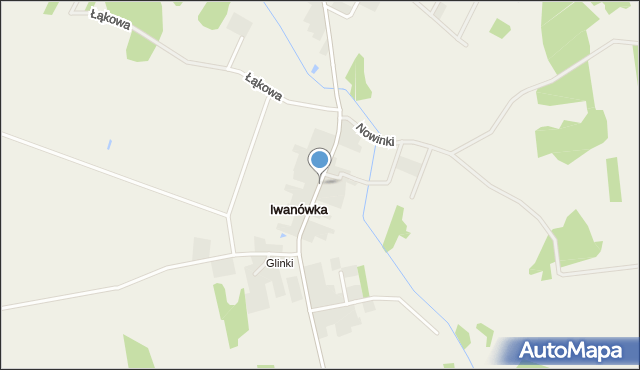 Iwanówka gmina Turośń Kościelna, Iwanówka, mapa Iwanówka gmina Turośń Kościelna