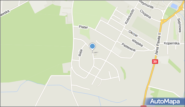 Namysłów, Iwaszkiewicza Jarosława, mapa Namysłów