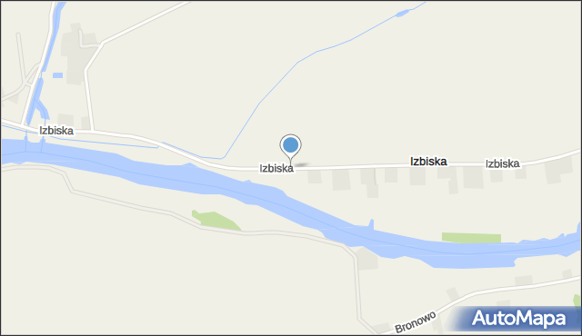 Izbiska gmina Stegna, Izbiska, mapa Izbiska gmina Stegna