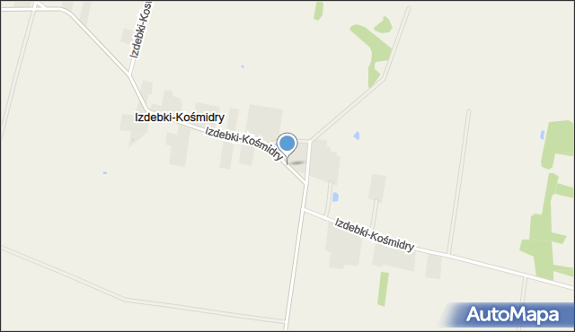 Izdebki-Kośmidry, Izdebki-Kośmidry, mapa Izdebki-Kośmidry