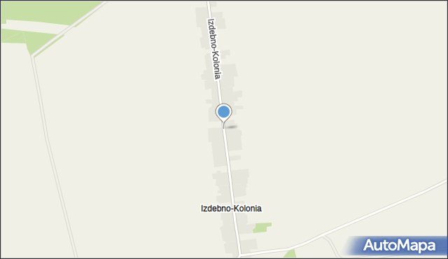 Izdebno-Kolonia gmina Rybczewice, Izdebno-Kolonia, mapa Izdebno-Kolonia gmina Rybczewice