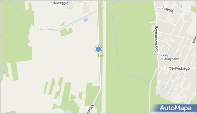 Lipków, Izabelińska, mapa Lipków