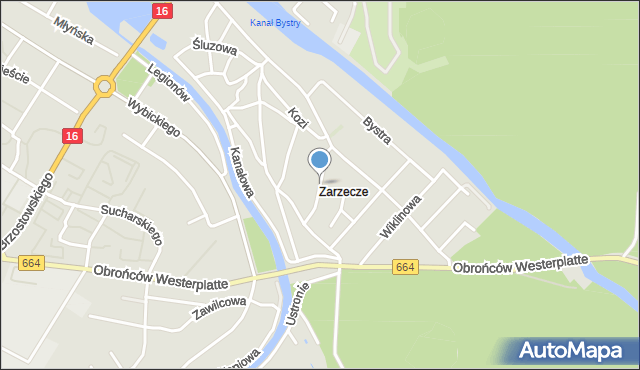 Augustów, Jaćwieska, mapa Augustów