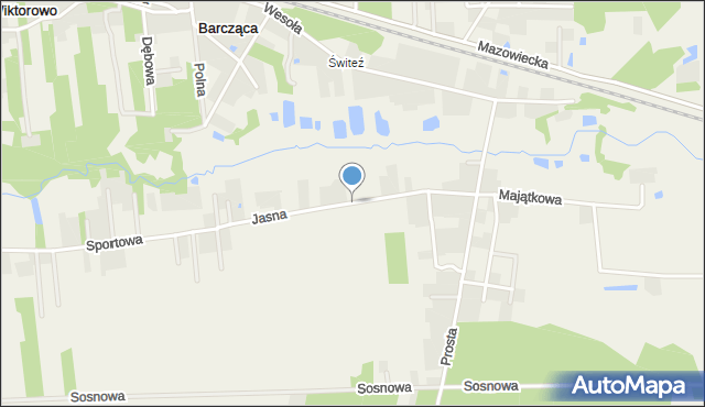 Barcząca, Jasna, mapa Barcząca