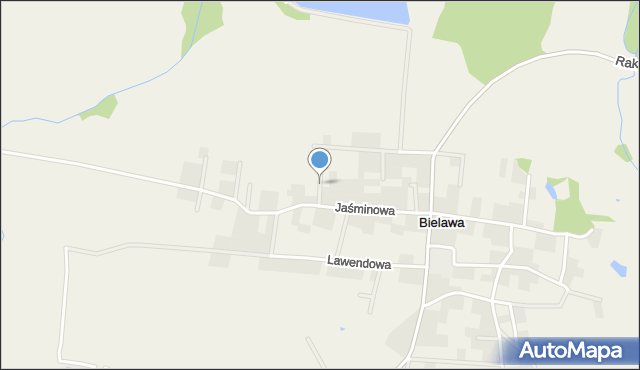 Bielawa gmina Długołęka, Jarzębinowa, mapa Bielawa gmina Długołęka