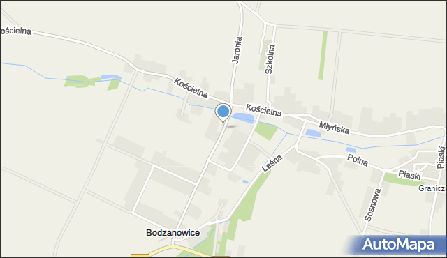 Bodzanowice, Jaronia Jana, mapa Bodzanowice