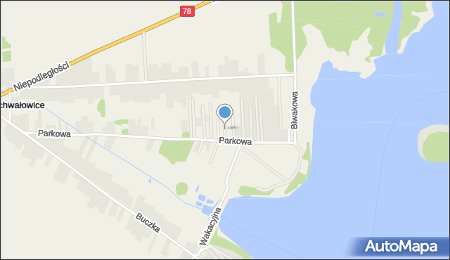 Boguchwałowice, Jarzębinowa, mapa Boguchwałowice