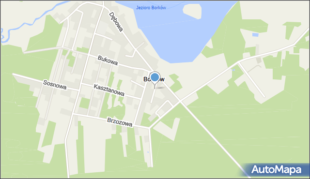 Borków gmina Daleszyce, Jaworowa, mapa Borków gmina Daleszyce