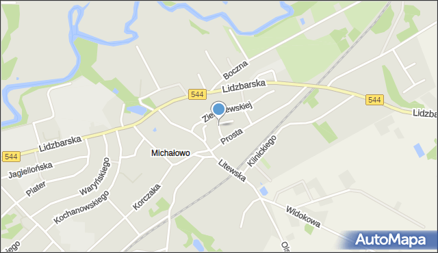 Brodnica, Janaszka Jana, mapa Brodnica