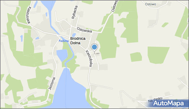 Brodnica Dolna, Jastrzębia, mapa Brodnica Dolna