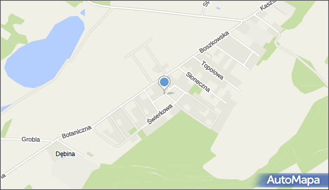 Bucz, Jarzębinowa, mapa Bucz