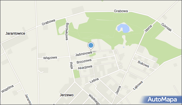 Choceń, Jaśminowa, mapa Choceń