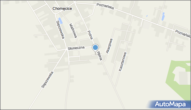 Chomęcice, Jaśminowa, mapa Chomęcice