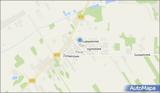 Cisew, Jagodowa, mapa Cisew
