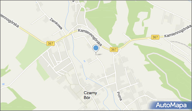 Czarny Bór, Jasna, mapa Czarny Bór