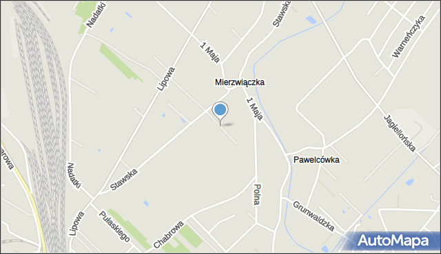 Dęblin, Jaśminowa, mapa Dęblin