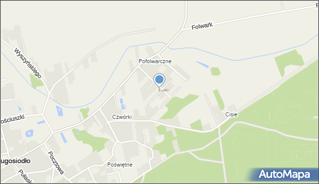 Długosiodło, Jaśminowa, mapa Długosiodło