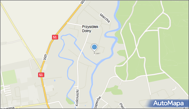 Dobre Miasto, Jasińskiego Jakuba, gen., mapa Dobre Miasto