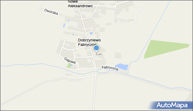 Dobrzyniewo Fabryczne, Jaśminowa, mapa Dobrzyniewo Fabryczne