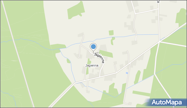 Domaradz gmina Pokój, Jagienna, mapa Domaradz gmina Pokój