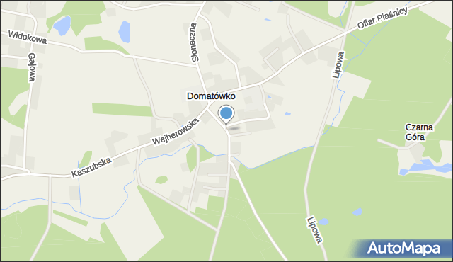 Domatówko, Jana Pawła II, mapa Domatówko