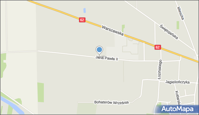 Drohiczyn, Jana Pawła II, mapa Drohiczyn