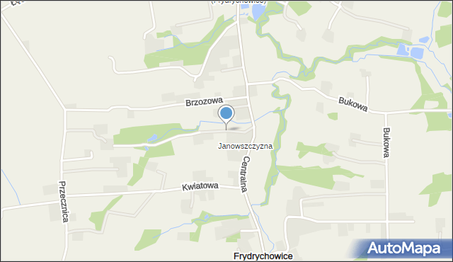 Frydrychowice, Janowszczyzna, mapa Frydrychowice