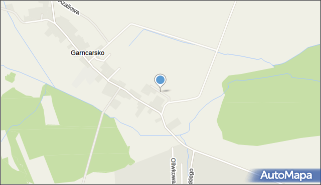 Garncarsko gmina Sobótka, Jarzębinowa, mapa Garncarsko gmina Sobótka