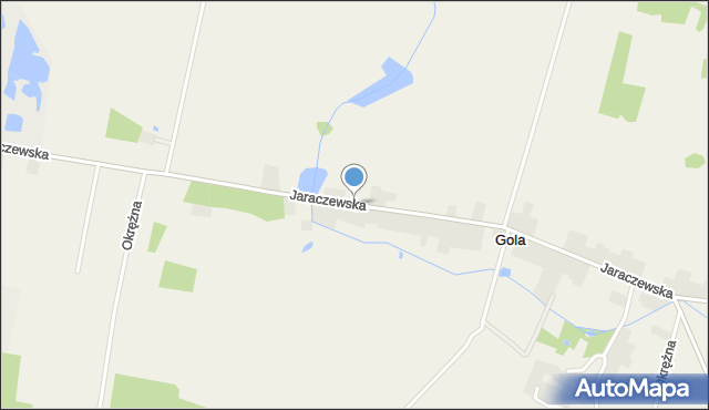 Gola gmina Jaraczewo, Jaraczewska, mapa Gola gmina Jaraczewo