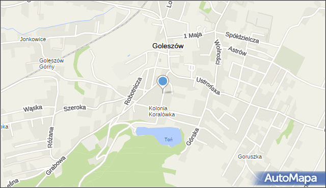 Goleszów powiat cieszyński, Jasna, mapa Goleszów powiat cieszyński