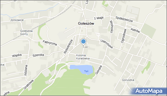 Goleszów powiat cieszyński, Jasna, mapa Goleszów powiat cieszyński