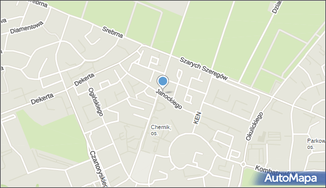 Gorzów Wielkopolski, Janockiego Jana Daniela, mapa Gorzów Wielkopolski