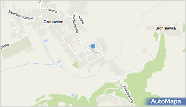 Grabowiec powiat zamojski, Jatkowa, mapa Grabowiec powiat zamojski