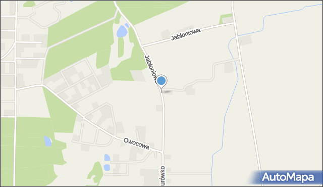 Gurówko, Jabłoniowa, mapa Gurówko