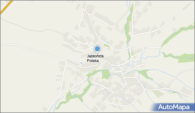 Jabłonica Polska, Jabłonica Polska, mapa Jabłonica Polska