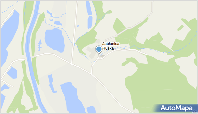 Jabłonica Ruska, Jabłonica Ruska, mapa Jabłonica Ruska