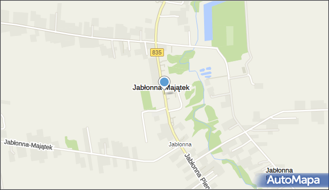 Jabłonna Druga, Jabłonna Druga, mapa Jabłonna Druga