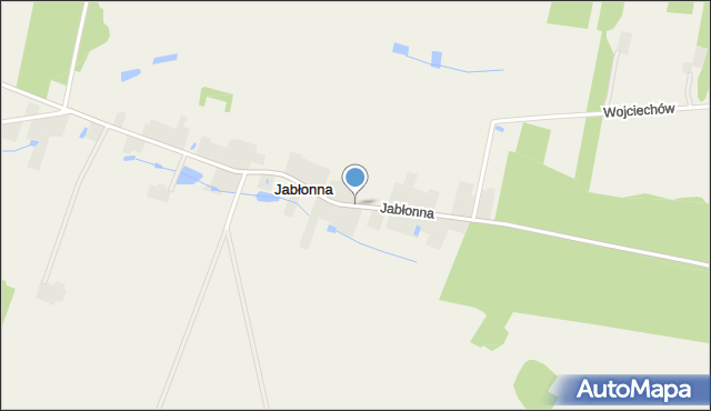 Jabłonna gmina Wyśmierzyce, Jabłonna, mapa Jabłonna gmina Wyśmierzyce