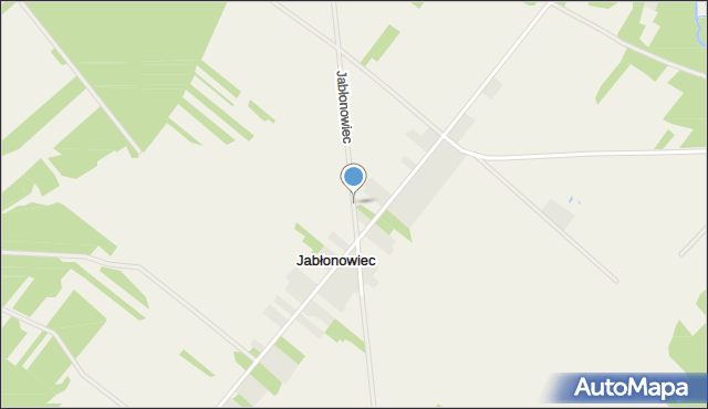 Jabłonowiec gmina Trojanów, Jabłonowiec, mapa Jabłonowiec gmina Trojanów