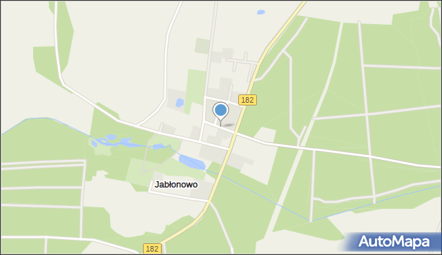 Jabłonowo gmina Ujście, Jabłonowo, mapa Jabłonowo gmina Ujście