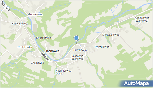 Jachówka, Jachówka, mapa Jachówka