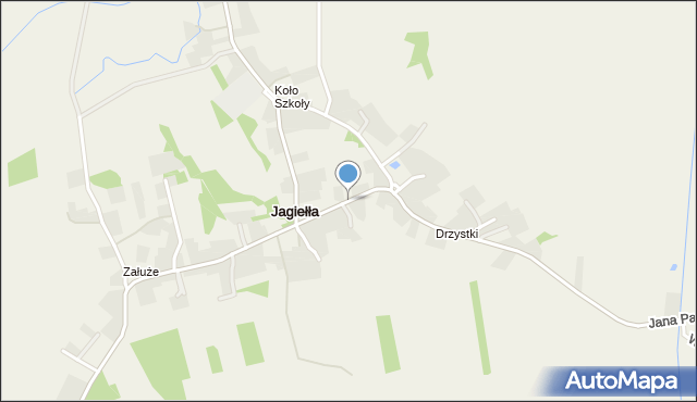 Jagiełła gmina Tryńcza, Jagiełła, mapa Jagiełła gmina Tryńcza