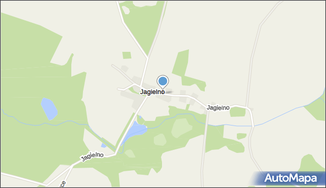 Jagielno gmina Przeworno, Jagielno, mapa Jagielno gmina Przeworno