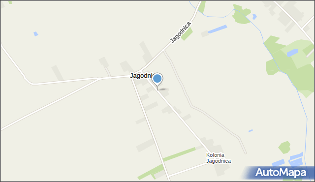 Jagodnica gmina Leśna Podlaska, Jagodnica, mapa Jagodnica gmina Leśna Podlaska