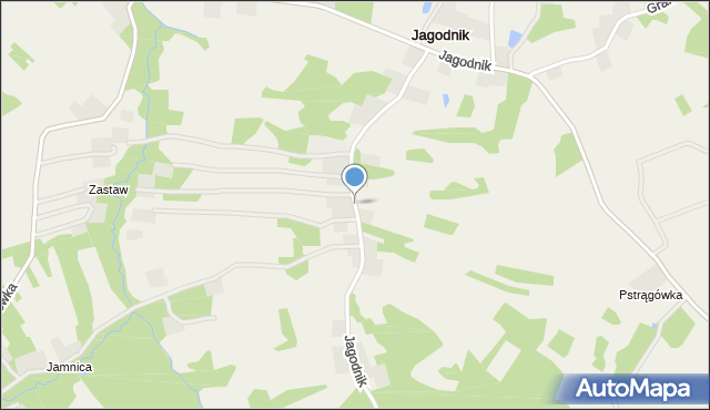 Jagodnik gmina Cmolas, Jagodnik, mapa Jagodnik gmina Cmolas