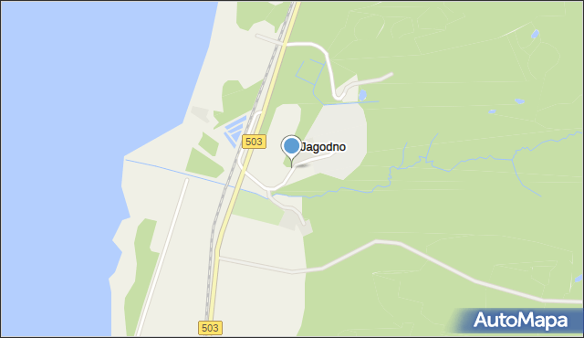 Jagodno gmina Elbląg, Jagodno, mapa Jagodno gmina Elbląg