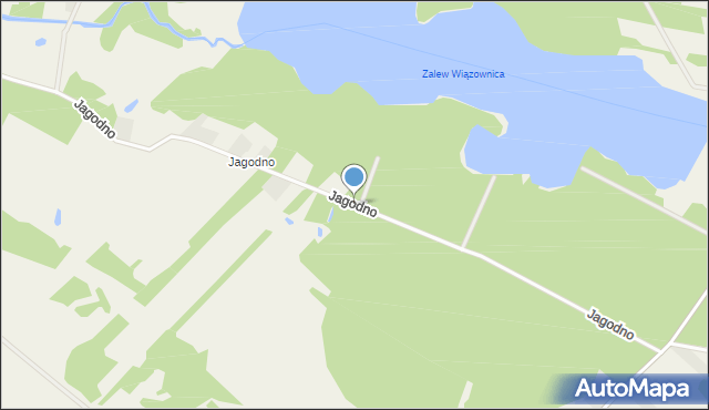 Jagodno gmina Przytyk, Jagodno, mapa Jagodno gmina Przytyk