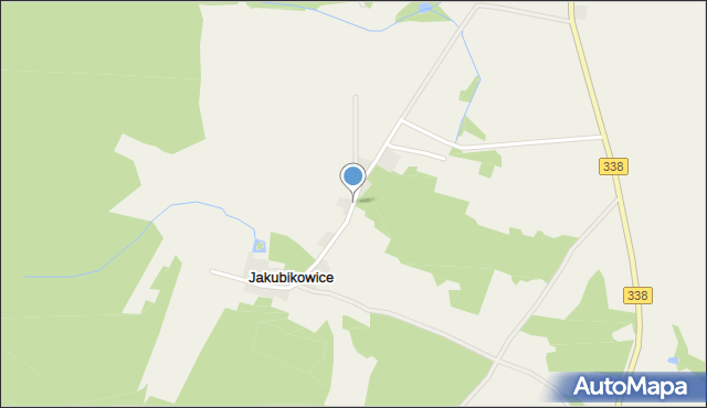 Jakubikowice, Jakubikowice, mapa Jakubikowice