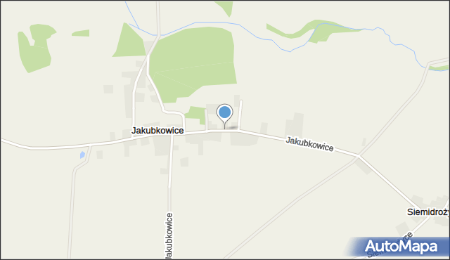 Jakubkowice, Jakubkowice, mapa Jakubkowice